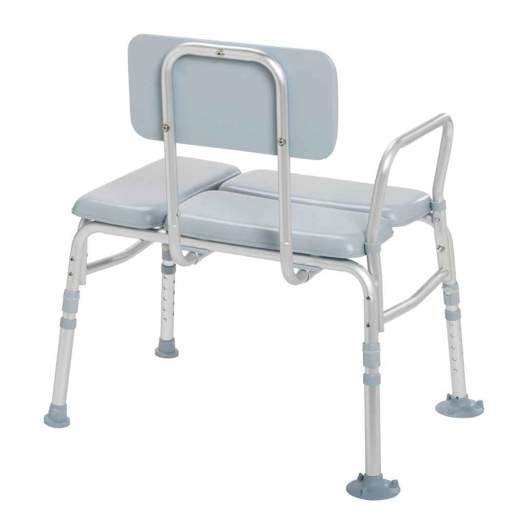 Drive Medical Padded Transfer Bench — Reversible with 400 lb Capacity